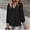 Black, variant on Oalirro Womens Tops Dressy Casual Women's Fashion Summer Solid Color V-Neck Long Sleeve Chiffon Tops