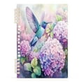 thumbnail image 2 of WOBOGO Colorful Pretty Bird Notebook College Horizontal Grid Paper Ink Spill Resistant Water Resistant Cover 8.3x5.7x0.4in, 2 of 8