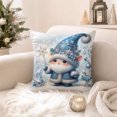 thumbnail image 2 of Novryn Christmas Themed Pillowcase, Snowman Santa Cushion Cover for Sofa, 18 x 18 Inch, Cozy Home Textile Decor for Everyday Comfort, 2 of 7