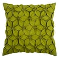 thumbnail image 2 of Rizzy Home Decorative Poly Filled Throw Pillow Solid Botanical Petals 18"X18" Teal, 2 of 2