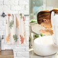 thumbnail image 7 of Yayeee 2 Pack Hand Towels for Bathroom 100% Cotton 16" x 28" Soft Absorbent Kitchen Towel, Green Autumn Leaves, 7 of 7