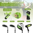 thumbnail image 6 of Spaco Junior Complete Golf Club Set Right Hand with Rain Hood for Kids-Green, Golf Junior Golf Clubs Set for Kids for Children, Kids, 6 of 9