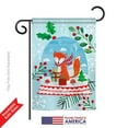 thumbnail image 2 of Breeze Decor BD-XM-G-114203-IP-BO-DS02-US Snow Globe Fox Winter - Seasonal Christmas Impressions Decorative Vertical Garden Flag - 13 x 18.5 in., 2 of 4