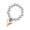 Gold-color, variant on Fashionable Geometric Heart Ring Stainless Steel Elastic Rope Round Bead Jewelry