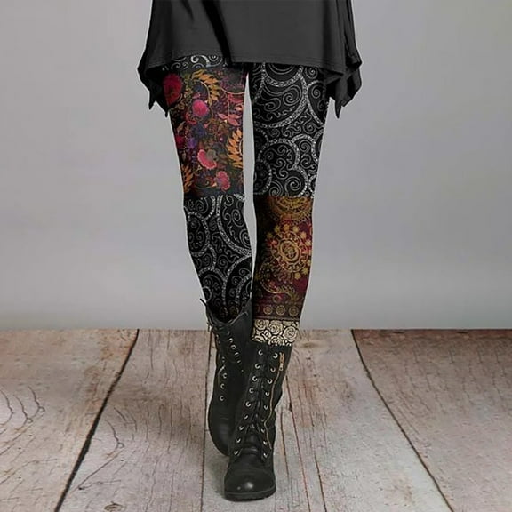 AOOCHASLIY Christmas Women Pants Winter Women's Fashion Printing Comfortable Tight Bottom Pants