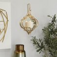 thumbnail image 2 of CosmoLiving by Cosmopolitan Gold Metal Geometric Wall Hanging Pillar Wall Sconce, 2 of 10
