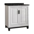 thumbnail image 4 of 30" Freestanding Vanity with Marble Top and Storage Cabinet - White, 4 of 9