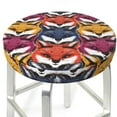 thumbnail image 3 of Lsque Fox Face Round Bar chair cushion covers Velvet Fabric Premium Comfort Protects from Scratches and Stains for 14-17 Inch Chair- 13 inch, 3 of 7