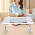 thumbnail image 1 of HONMEET 1 Pcs Gris Support de Lit pour Ordinateur Portable Multifonctionnel Hauteur Ajustable Moderne, 1 of 6