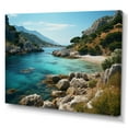 thumbnail image 2 of Designart "Greece Coastal " Landscapes Wall Art Living Room, 2 of 5