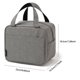 thumbnail image 2 of Bolsa De Almuerzo Negra / 22 X 14 X 18 Cm Bolsa De Almuerzo Reutilizable Para Mujeres/Hombres Bolsa De Almuerzo Aislante Bolsa De Almuerzo Aislante Para El Trabajo, La Escuela O El Picnic Doble, 2 of 3