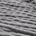 thumbnail image 6 of Home Soft Things Stretchy Solid Color Faux Fur Throw Blanket with Micromink Back, Luxury Soft Cozy Plush Fluffy Fuzzy Reversible Thick Warm Throw Blanket, 60x70 inches, Grey, 6 of 9