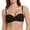 Black, variant on FYEGRE Women's Lightly Padded Balconette Bra Tshirt Supportive Demi Underwire Plus Size Grey 85C