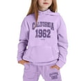 thumbnail image 3 of WOYY Kids Sweatsuit Letter Print Pullover Hoodie Sweatpants Outfits for Boy & Girl, 3 of 3