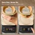 thumbnail image 4 of Greater Goods Coffee Scale with Timer, 0.1g Precision, 3kg Capacity, 6-Unit Digital Espresso & Pour-Over Scale, Silicone Waterproof Cover, Auto Shut-Off (Birch White), 4 of 7