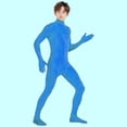 thumbnail image 2 of XXWXYD Combinaison Intégrale pour Enfants à Manches Longues avec Pieds, Col Roulé, Extensible, pour Gymnastique, 2 of 6