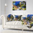 thumbnail image 3 of Designart Night City near Sea - Landscape Printed Throw Pillow - 12x20, 3 of 5