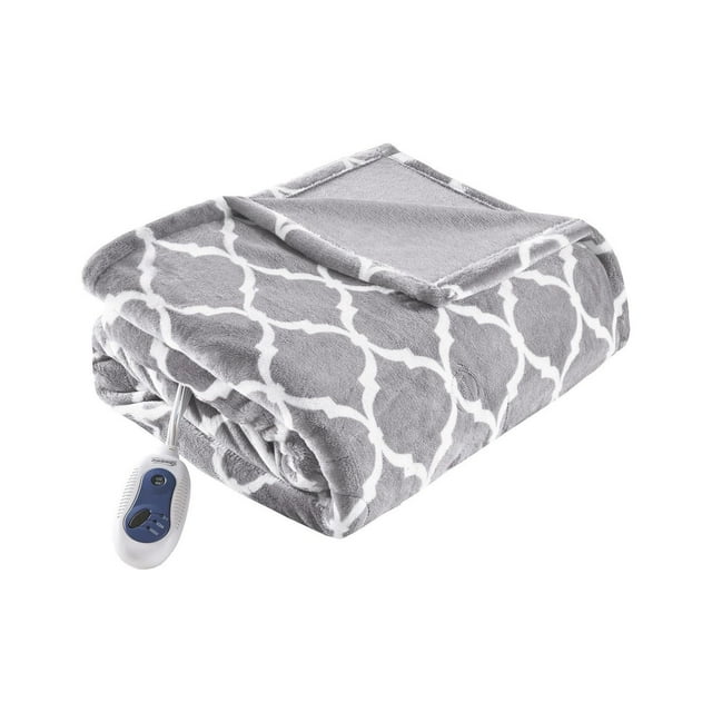 Home Essence Apartment Heated microlight to teddy fleece throw
