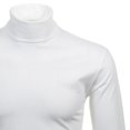 thumbnail image 2 of RAGMAN Suéter de Cuello Tortuga para Hombre - Manga Larga Básico Cuello Tortuga Regular Fit, Punto Simple, Color Sólido Blanco M (Medium), 2 of 3
