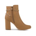 thumbnail image 3 of Unique Bargains Femmes Boucle Décor Talons Chunky Bottines, 3 of 7