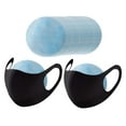 thumbnail image 1 of reemplazo de almohadillas desechables,Almohadilla de repuesto para mascarilla,Rectángulo redondo Almohadilla de máscara universal,almohadillas de reemplazo de 50 piezas y máscara de 2 piezas, 1 of 9