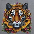 thumbnail image 3 of CafePress - Sunflower Tiger Sweatshirt - Zip Hoodie, Classic Hooded Sweatshirt with Metal Zipper, 3 of 4