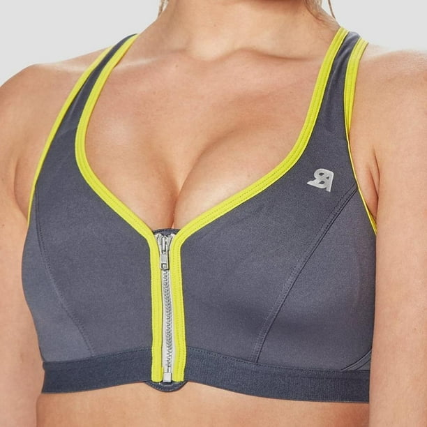 Shock Absorber Womens Active Zipped Plunge Sports Bra 