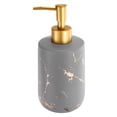 thumbnail image 1 of Uxcell 1 pieza 12.5 oz dispensador de jabón dispensador de jabón para manos y platos para cocinas, baños, restaurantes gris mate, 1 of 6