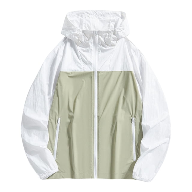 Manteau de Pêche pour Femmes et Hommes, Veste d'Exercice Extérieure à Manches Longues avec Capuchon et Fermeture Éclair, Mélange Respirant Polyester Spandex, Blocage UV