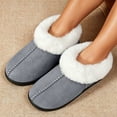 thumbnail image 3 of Taqqpue Cozy Slippers for Women Indoor and Outdoor Fuzzy House Shoes with Memory Foam,Closed Toe Slippers Loafers, 3 of 10