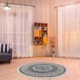 thumbnail image 5 of 90cm Soft Round Area Rugs for Bedroom Dining Room Circle Boho Area Rug Non Slip Washable Chic Bohemian Mandala Indoor Throw Rugs, 5 of 5