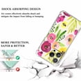 thumbnail image 3 of Summer Flower Case for iPhone 13 Pro Max,Aesthetic Colourful Floral Pattern Soft TPU Full Cover Case, 3 of 5
