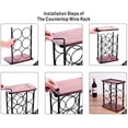 thumbnail image 7 of Countertop Wine Rack, Wood Wine Bottle Holder, Perfect for Home Decor & Kitchen Storage Rack, Bar, Cellar, Cabinet, Pantry, etc (Hold 6 Bottles)$$Home Decor, Kitchen, & Other, 7 of 7