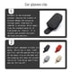 thumbnail image 2 of Riwesomey Gafas de coche Clip Gafas de sol Estuche para gafas Automóvil Interior Tarjeta Ticket Organización Titular Accesorios Negro Type3 NO3 Riwesomey VI015527-01, 2 of 6