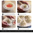 thumbnail image 2 of Queilt Baozi Maker, 7.09" Dumpling Momo Ravioli Maker Machine Food Safe Material Baozi Bun Mold, Instant Pastry Pie Steamer Bun Mold for Home Kitchen Beginners, Super Easy to Use & Clean, 2 of 5