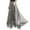 Gray, variant on WRKEKC Summer Maxi Skirt, Summer Skirts for Women, Women's Trendy Solid Color High Waist Elastic Waist Tiered A-Line Maxi Skirt