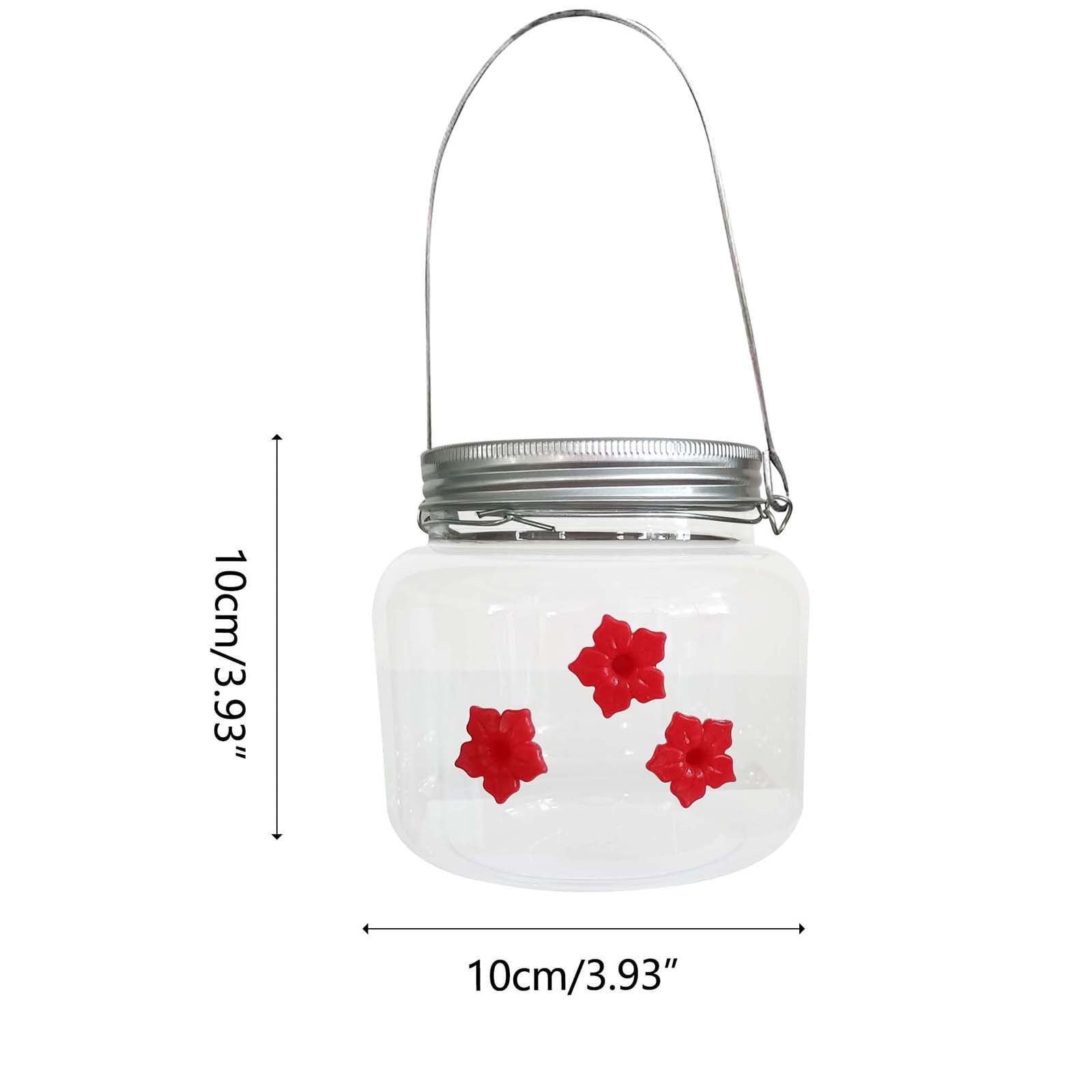 Hummingbird Feeders For Outdoors Hanging 2 Pack 500 ml Clear Reservoir Design Portable Garden Yard Patio Feeder