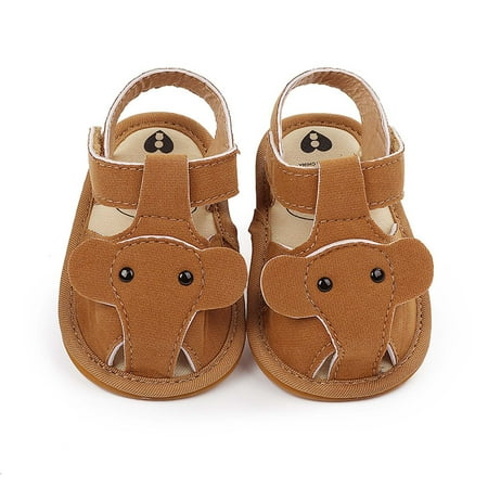 

Juebong Toddler Baby Girls Boys Baby Shoes Soft Sole Non-slip Baby Toddler Shoes Brown 0-3 Months