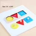 thumbnail image 1 of Wooden Montessori Teaching Aid, Geometric Shape Puzzle Board, Early Education Material Sensorial Toy For Toddler Shape & Color Sorter,Wood Knob Puzzle Peg Board, 1 of 5