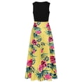 thumbnail image 5 of Fridja Robe Longue Décontractée de Plage pour Femmes, Teinture sur Nœuds Colorée à Imprimé Floral, 5 of 5
