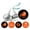 Black & Orange, variant on Darling Souvenir 190 Pcs DIY Candy Chocolate Labels Its A Girl Theme Stickers-Black