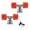 Red, variant on Longboards Truck and Wheel Skateboards Wheel Bracket Bridge Base and PU Wheel Hardware Skateboards Accessories