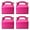 Hot Pink (Pack of 30), variant on 30-Pack White Party Favor Treat Boxes, Goodie Gable Paper Gift Boxes with Handles. Perfect for Wedding, Birthday, Graduation