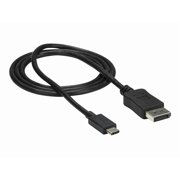 CDP2DPMM1MB 3.3 ft (1 m) USB-C to DisplayPort Cable - USB Type-C to DP Video Adapter Cable - 4K 60Hz - Black