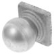 thumbnail image 4 of Ball Shaped Metal Fence Post Cap and Protector 1 Set Cover for Corridors Posts Accessories, 4 of 4