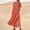 Orange, variant on Dresses for Women 2024 Spring Long Shift Dress Loose Casual Sequin Print Button Short Sleeve Dresses for Ladies