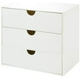 thumbnail image 1 of Organizador de tocador de 3 cajones, juego de cajones de organización de almacenamiento compacto para cosméticos, suministros dentales, baño, dormitorio, escritorio, 1 of 6