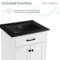 thumbnail image 5 of Burdon 24 in. Brown Bathroom Vanity With Black Ceramic Sink Top, 5 of 13