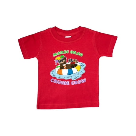 

Inktastic Mardi Gras Cruise Crew with Cute Otter in Water Tube Gift Baby Boy or Baby Girl T-Shirt