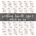 thumbnail image 5 of Koyal Wholesale Greenery Foliage Wedding Signs Bundle Set for Ceremony, Reception Decor Signage, 8.5 x 11", 30-Pack, 5 of 5